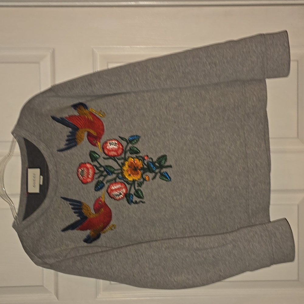 Gucci Tian Bird Neoprene Style Sweater XL